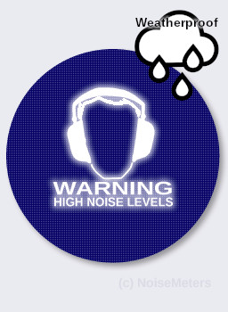 Outdoor Noise Activated Warning Sign